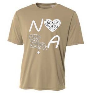 Support Never Forget Nola Orleans Strong Cooling Performance Crew T-Shirt