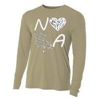 Support Never Forget Nola Orleans Strong Cooling Performance Long Sleeve Crew