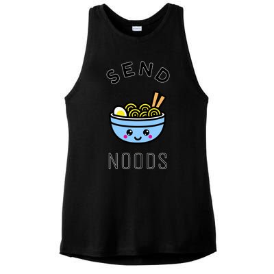 Send Noods Funny Noodle Ladies PosiCharge Tri-Blend Wicking Tank