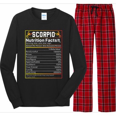 Scorpio Nutrition Facts teeZodiac Horoscope  Long Sleeve Pajama Set