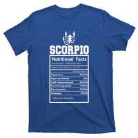 Scorpio Nutritional Facts Horoscope Zodiac Astrology Sign Meaningful Gift T-Shirt