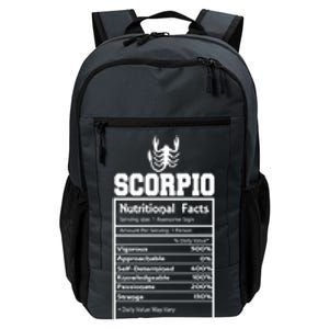 Scorpio Nutritional Facts Horoscope Zodiac Astrology Sign Meaningful Gift Daily Commute Backpack