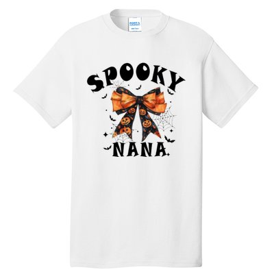 Spooky Nana Funny Pumpkin Halloween Season Matching Family Tall T-Shirt