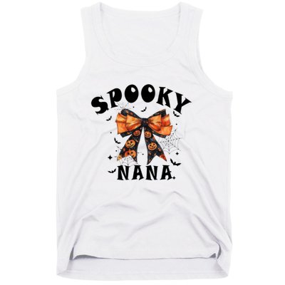 Spooky Nana Funny Pumpkin Halloween Season Matching Family Tank Top