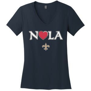 Support Never Forget Nola Orleans Strong Women's V-Neck T-Shirt