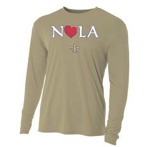 Support Never Forget Nola Orleans Strong Cooling Performance Long Sleeve Crew