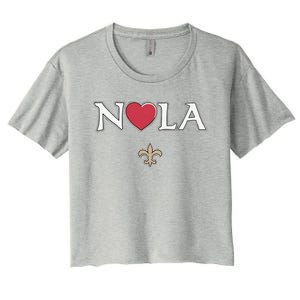 Support Never Forget Nola Orleans Strong Women's Crop Top Tee