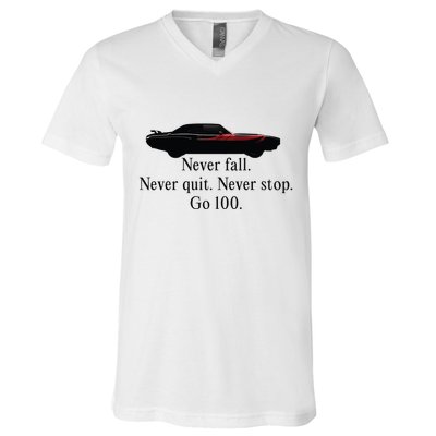 Superm Never Fall Never Quit Never Stop Go 100 V-Neck T-Shirt