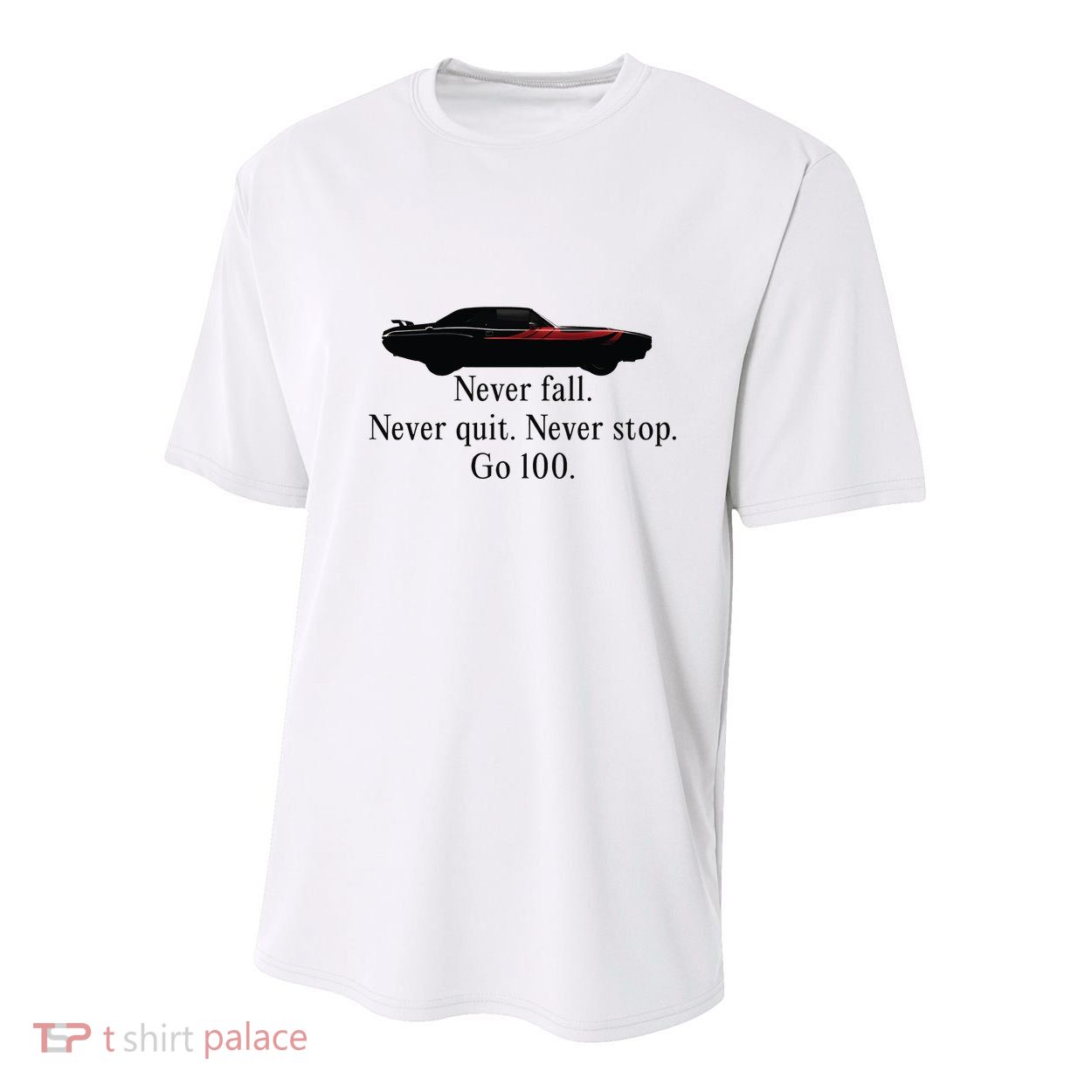 Superm Never Fall Never Quit Never Stop Go 100 Youth Performance Sprint T-Shirt