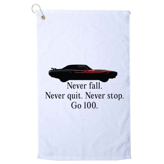 Superm Never Fall Never Quit Never Stop Go 100 Golf Towel