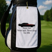 Superm Never Fall Never Quit Never Stop Go 100 Golf Towel