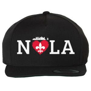 Support Never Forget Nola Orleans Strong Wool Snapback Cap