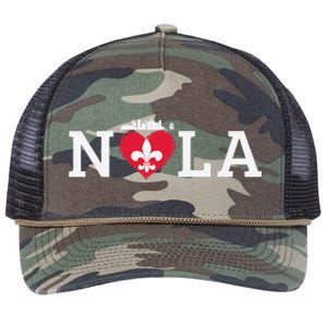 Support Never Forget Nola Orleans Strong Retro Rope Trucker Hat Cap