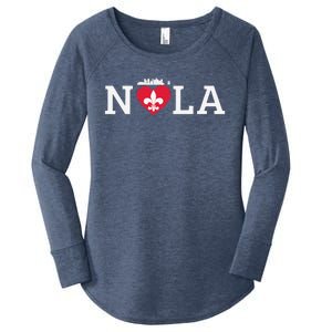 Support Never Forget Nola Orleans Strong Women's Perfect Tri Tunic Long Sleeve Shirt