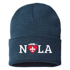 Support Never Forget Nola Orleans Strong Sustainable Knit Beanie