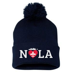 Support Never Forget Nola Orleans Strong Pom Pom 12in Knit Beanie