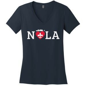 Support Never Forget Nola Orleans Strong Women's V-Neck T-Shirt