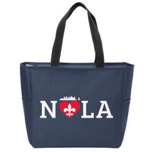 Support Never Forget Nola Orleans Strong Zip Tote Bag