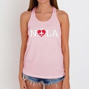 Support Never Forget Nola Orleans Strong Women's Knotted Racerback Tank