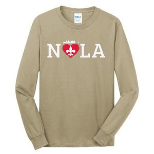 Support Never Forget Nola Orleans Strong Tall Long Sleeve T-Shirt