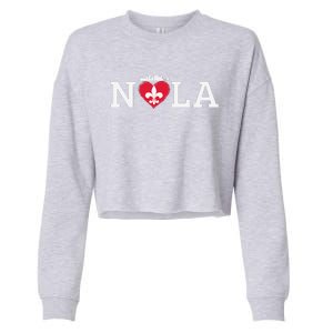 Support Never Forget Nola Orleans Strong Cropped Pullover Crew