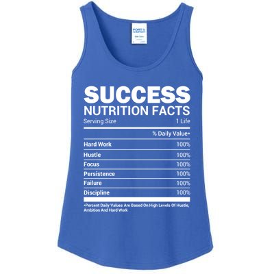 Success Nutrition Facts Funny Entrepreneur Motivation Gift Ladies Essential Tank