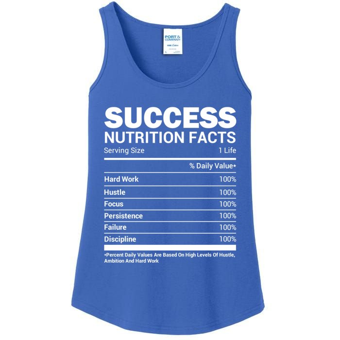 Success Nutrition Facts Funny Entrepreneur Motivation Gift Ladies Essential Tank