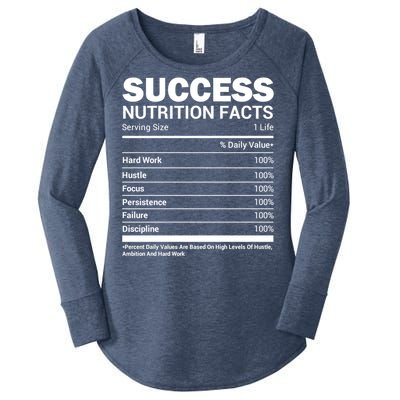 Success Nutrition Facts Funny Entrepreneur Motivation Gift Women's Perfect Tri Tunic Long Sleeve Shirt