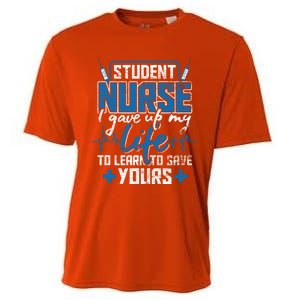 Student Nurse Funny Gift Stethoscope Medicine Gift Cooling Performance Crew T-Shirt