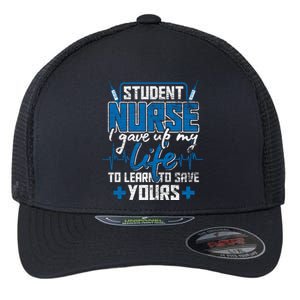 Student Nurse Funny Gift Stethoscope Medicine Gift Flexfit Unipanel Trucker Cap