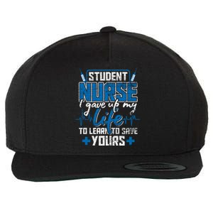 Student Nurse Funny Gift Stethoscope Medicine Gift Wool Snapback Cap