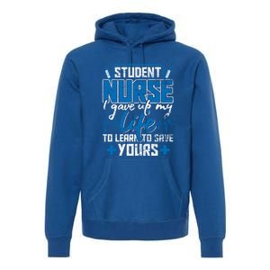 Student Nurse Funny Gift Stethoscope Medicine Gift Premium Hoodie