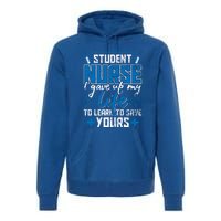 Student Nurse Funny Gift Stethoscope Medicine Gift Premium Hoodie