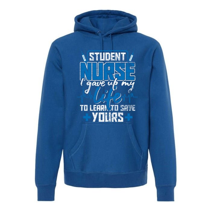 Student Nurse Funny Gift Stethoscope Medicine Gift Premium Hoodie