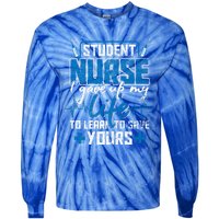 Student Nurse Funny Gift Stethoscope Medicine Gift Tie-Dye Long Sleeve Shirt