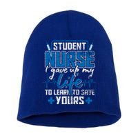 Student Nurse Funny Gift Stethoscope Medicine Gift Short Acrylic Beanie