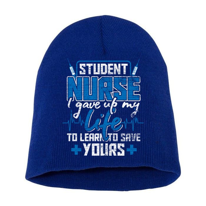 Student Nurse Funny Gift Stethoscope Medicine Gift Short Acrylic Beanie