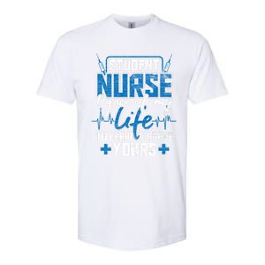 Student Nurse Funny Gift Stethoscope Medicine Gift Softstyle CVC T-Shirt