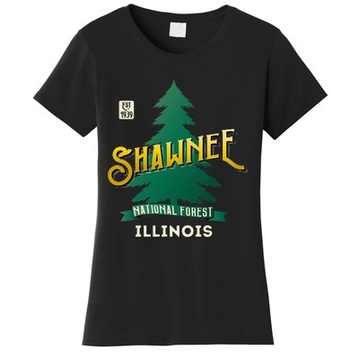 Shawnee National Forest Retro Logo Illinois Women's T-Shirt