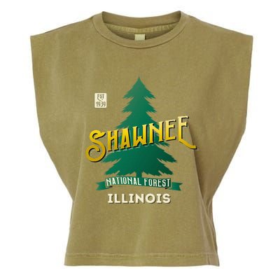 Shawnee National Forest Retro Logo Illinois Garment-Dyed Women's Muscle Tee