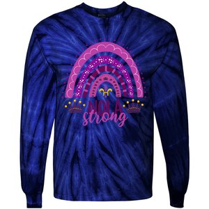 Support Never Forget Nola Orleans Strong Tie-Dye Long Sleeve Shirt