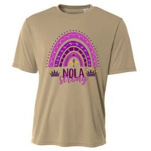 Support Never Forget Nola Orleans Strong Cooling Performance Crew T-Shirt