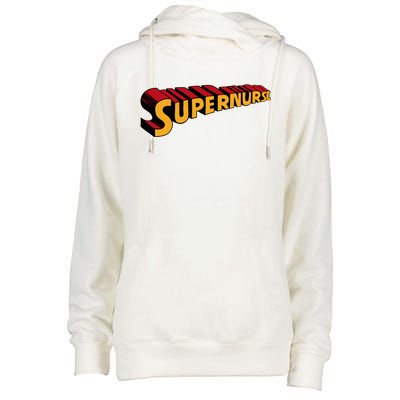 Super Nurse Funny Superhero Nurse Gift Womens Funnel Neck Pullover Hood