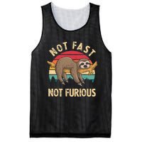 Sloth Not Fast Not Furious Sloth Quote Cute Sloth Gift Mesh Reversible Basketball Jersey Tank