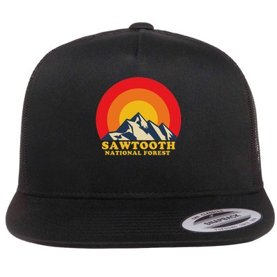 Sawtooth National Forest, Sawtooth Mountain Flat Bill Trucker Hat