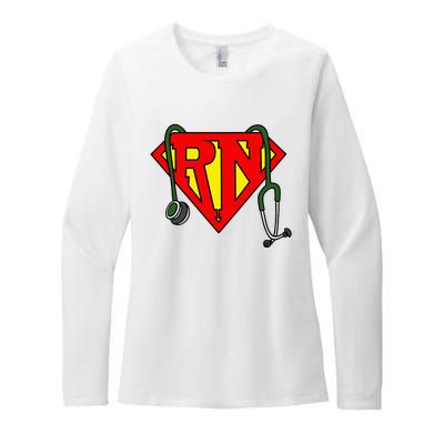 Super Nurse Funny Superhero Nurse Womens CVC Long Sleeve Shirt