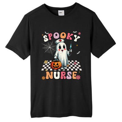 Spooky Nurse Ghost Halloween Cute Groovy Nursing Halloween Gift Tall Fusion ChromaSoft Performance T-Shirt