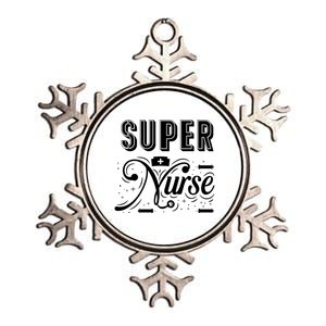 Super Nurse Gift Metallic Star Ornament