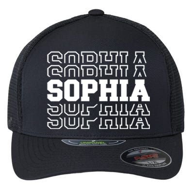 Sophia Name Gift Flexfit Unipanel Trucker Cap