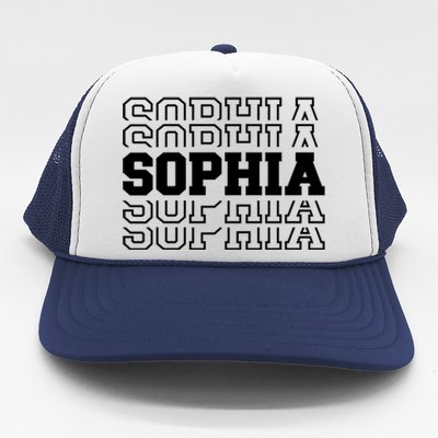 Sophia Name Gift Trucker Hat